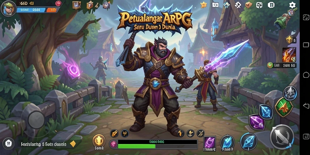 Tampilan gameplay ARPG yang seru dan menantang.