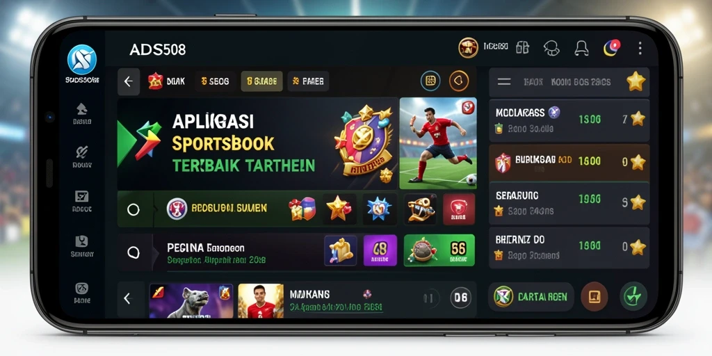 Screenshot dari gameplay aplikasi Sportsbook ADS508 yang menarik.