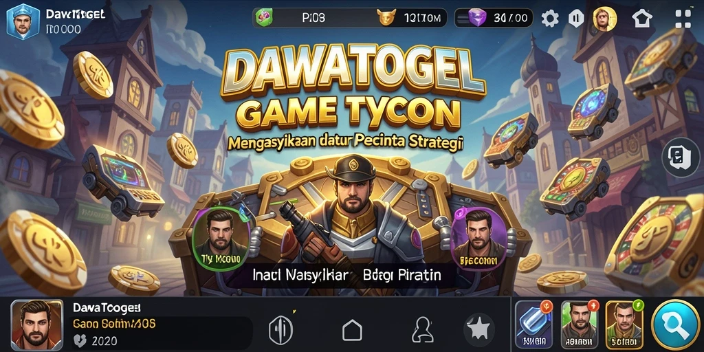 Tampilan gameplay DAWATOGEL dengan elemen Tycoon yang menarik.