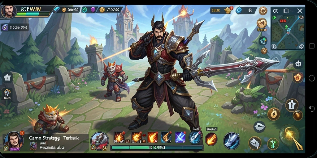 Tampilan gameplay SLG yang menarik di KKWIN, menunjukkan aksi strategi.