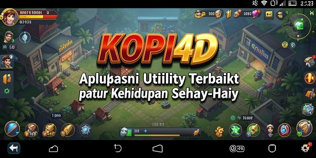 Tampilan antarmuka aplikasi KOPI4D yang sederhana dan fungsional.
