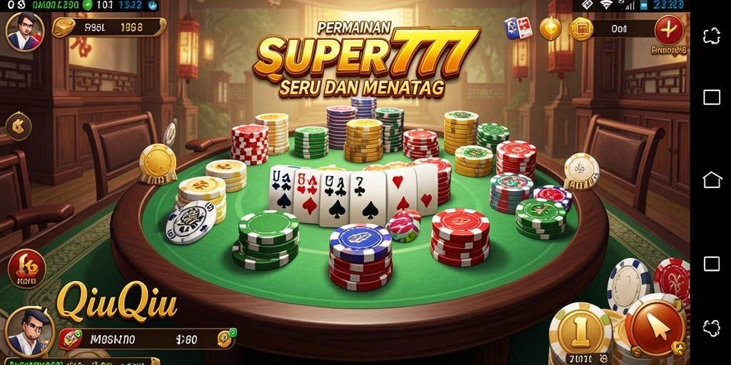 Gameplay seru QiuQiu di SUPER777 dengan grafik menarik.